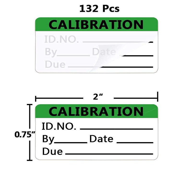 Besttile Calibration Stickers,Green Black Word Calibration Labels, Self Laminating Protects Your Writing from Smearing,Tampering and Abrasion,Perfect for NIST, ISO Calibrate Equipment-132 Labels/Pack - Image 3